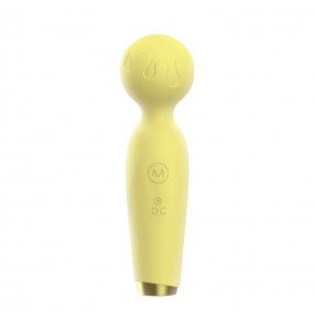 LILO - Mini Microphone AV Vibrator Wand (Chargeable - Yellow)